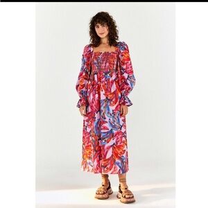NWT size m midi farm Rio dress